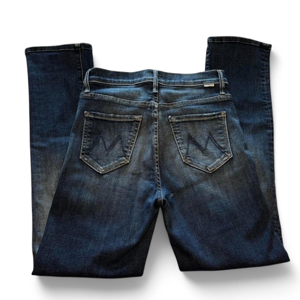 MOTHER The Swooner Rascal Ankle Jeans Sz 25 Distressed Stretch USA Made